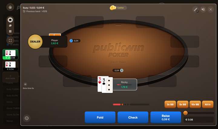 PublicWin poker replay